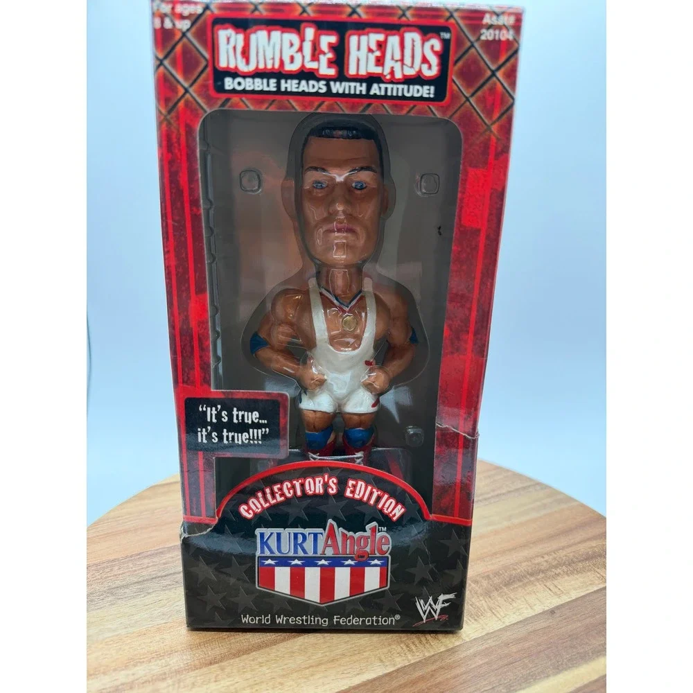 WWF Rumble Heads‎ Kurt Angle Bobblehead Series One Collector Edition 2001